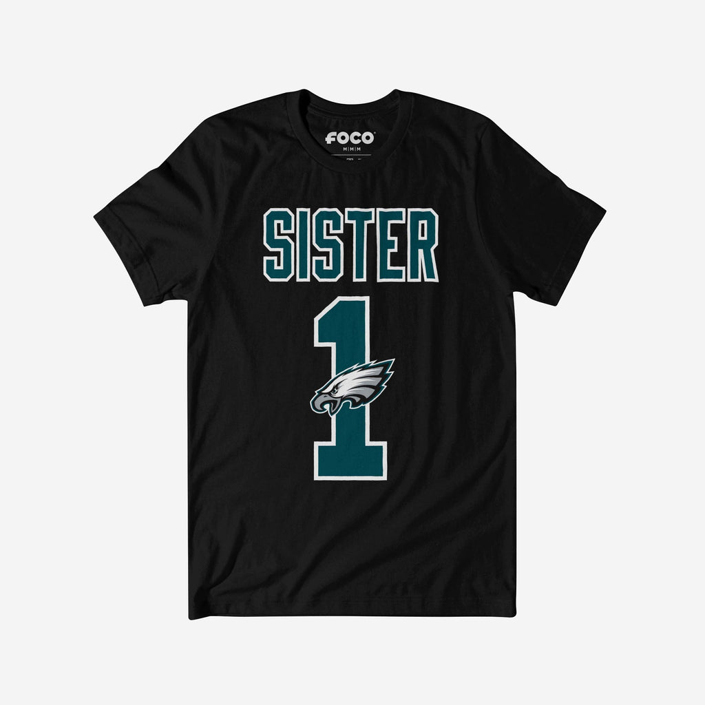 Philadelphia Eagles Number 1 Sister T-Shirt FOCO S - FOCO.com