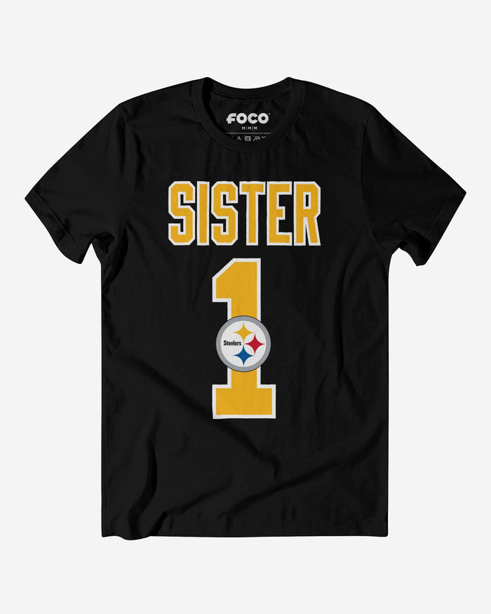 Pittsburgh Steelers Number 1 Sister T-Shirt FOCO S - FOCO.com