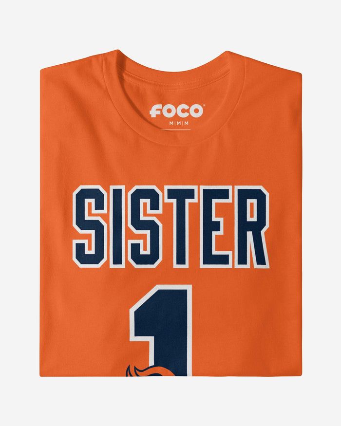 Denver Broncos Number 1 Sister T-Shirt FOCO - FOCO.com