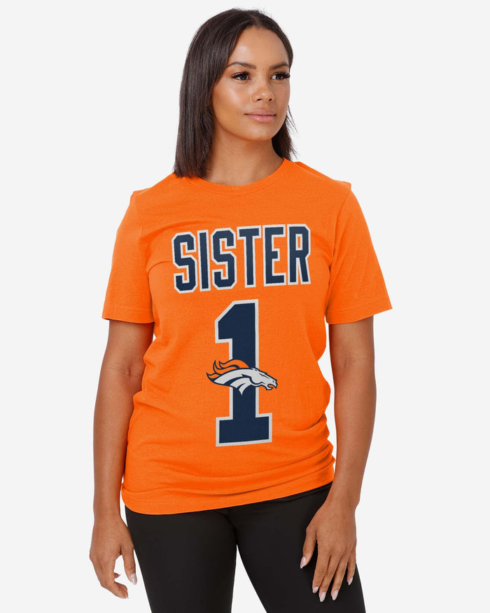 Denver Broncos Number 1 Sister T-Shirt FOCO - FOCO.com