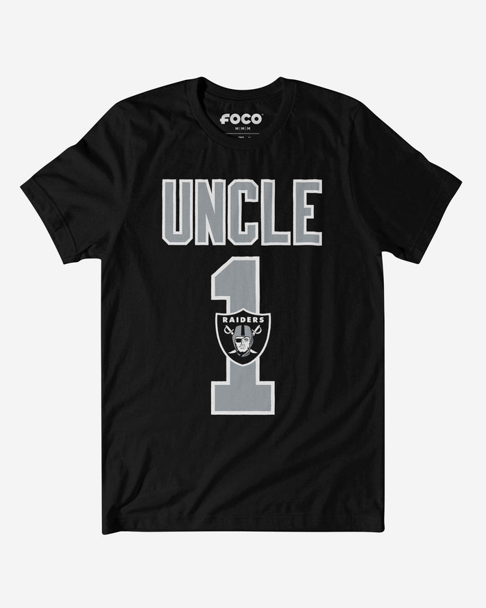 Las Vegas Raiders Number 1 Uncle T-Shirt FOCO S - FOCO.com