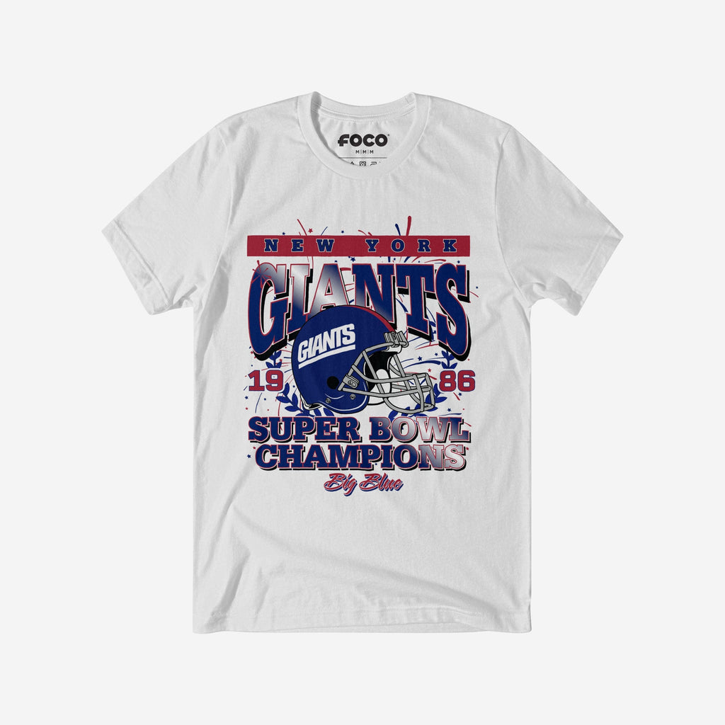New York Giants Super Bowl Commemorative T-Shirt FOCO S - FOCO.com