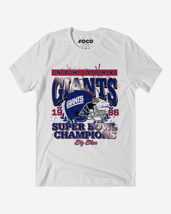 New York Giants Super Bowl Commemorative T-Shirt FOCO S - FOCO.com