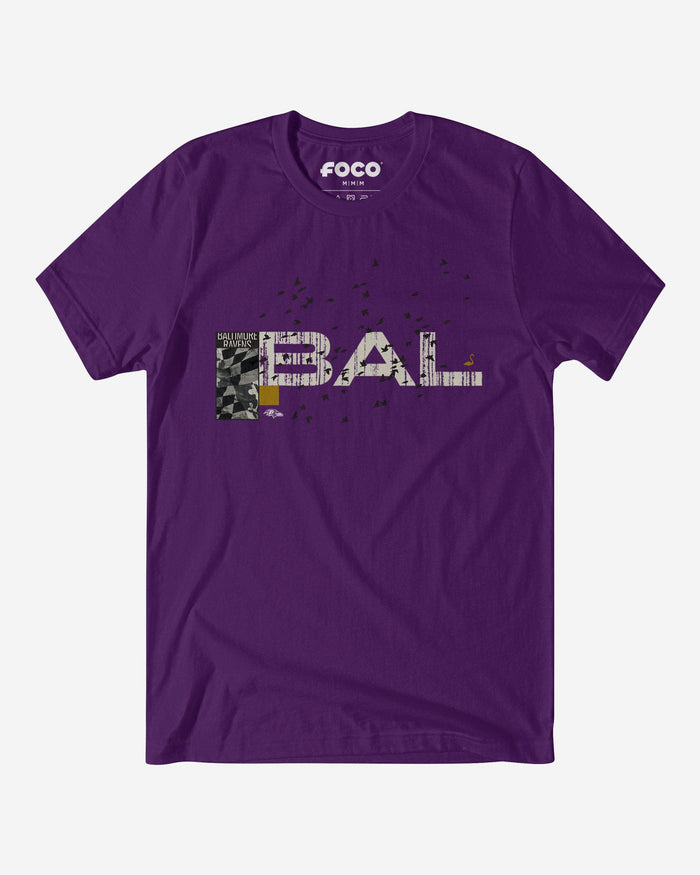 Baltimore Ravens 2025 NFL Draft Cluster T-Shirt FOCO S - FOCO.com