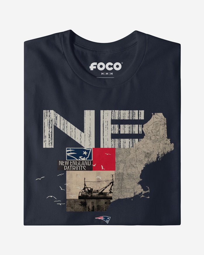New England Patriots 2025 NFL Draft Cluster T-Shirt FOCO - FOCO.com