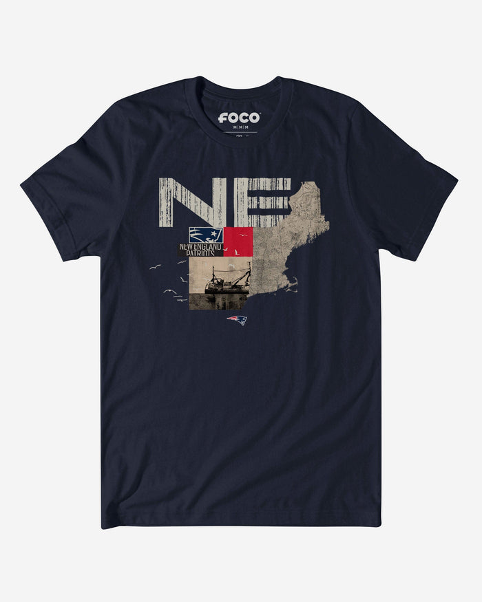 New England Patriots 2025 NFL Draft Cluster T-Shirt FOCO S - FOCO.com