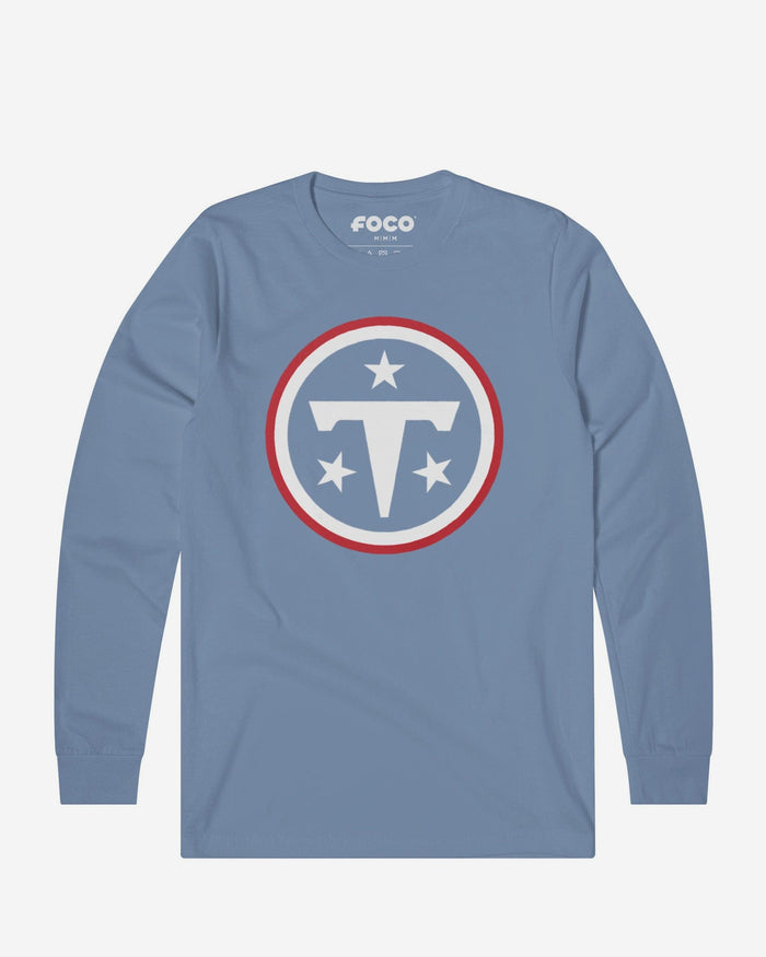 Tennessee Titans Primary Logo Long Sleeve T-Shirt FOCO Carolina Blue S - FOCO.com