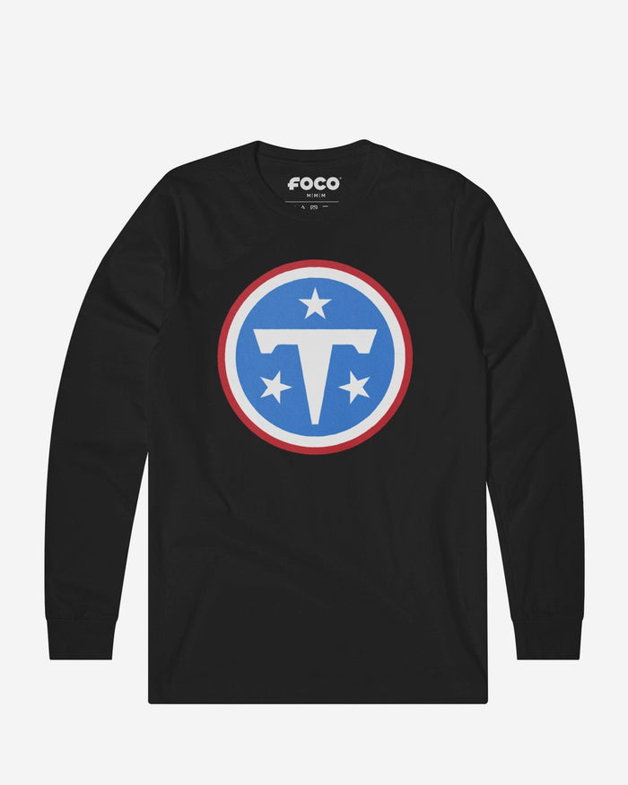 Tennessee Titans Primary Logo Long Sleeve T-Shirt FOCO Black S - FOCO.com