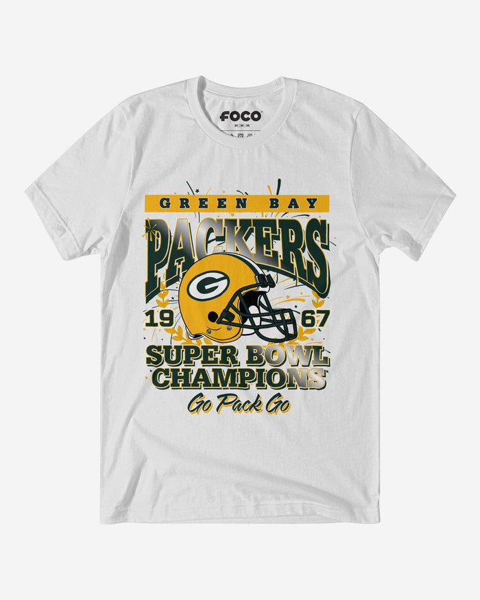 Green Bay Packers Super Bowl Commemorative T-Shirt FOCO S - FOCO.com