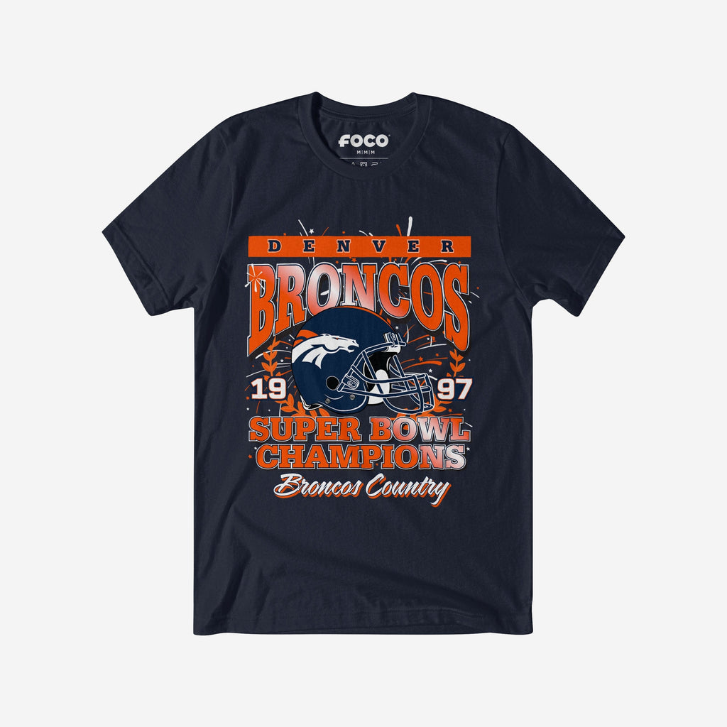 Denver Broncos Super Bowl Commemorative T-Shirt FOCO S - FOCO.com