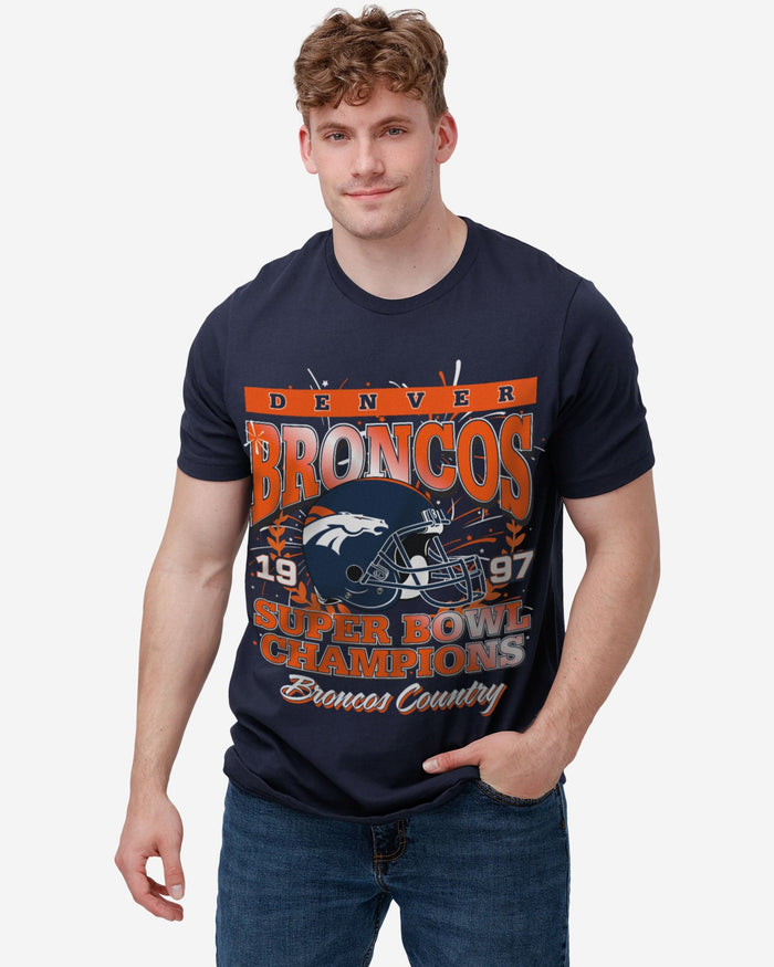 Denver Broncos Super Bowl Commemorative T-Shirt FOCO - FOCO.com