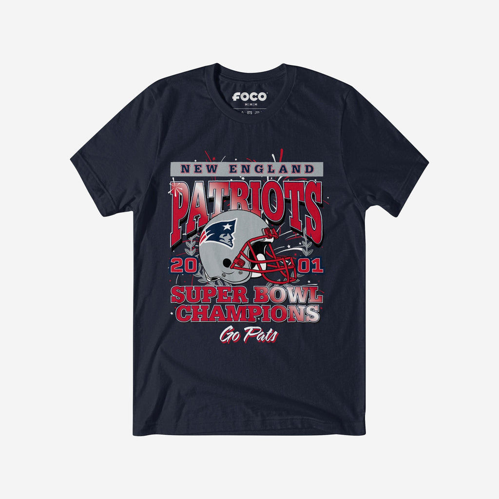 New England Patriots Super Bowl Commemorative T-Shirt FOCO S - FOCO.com