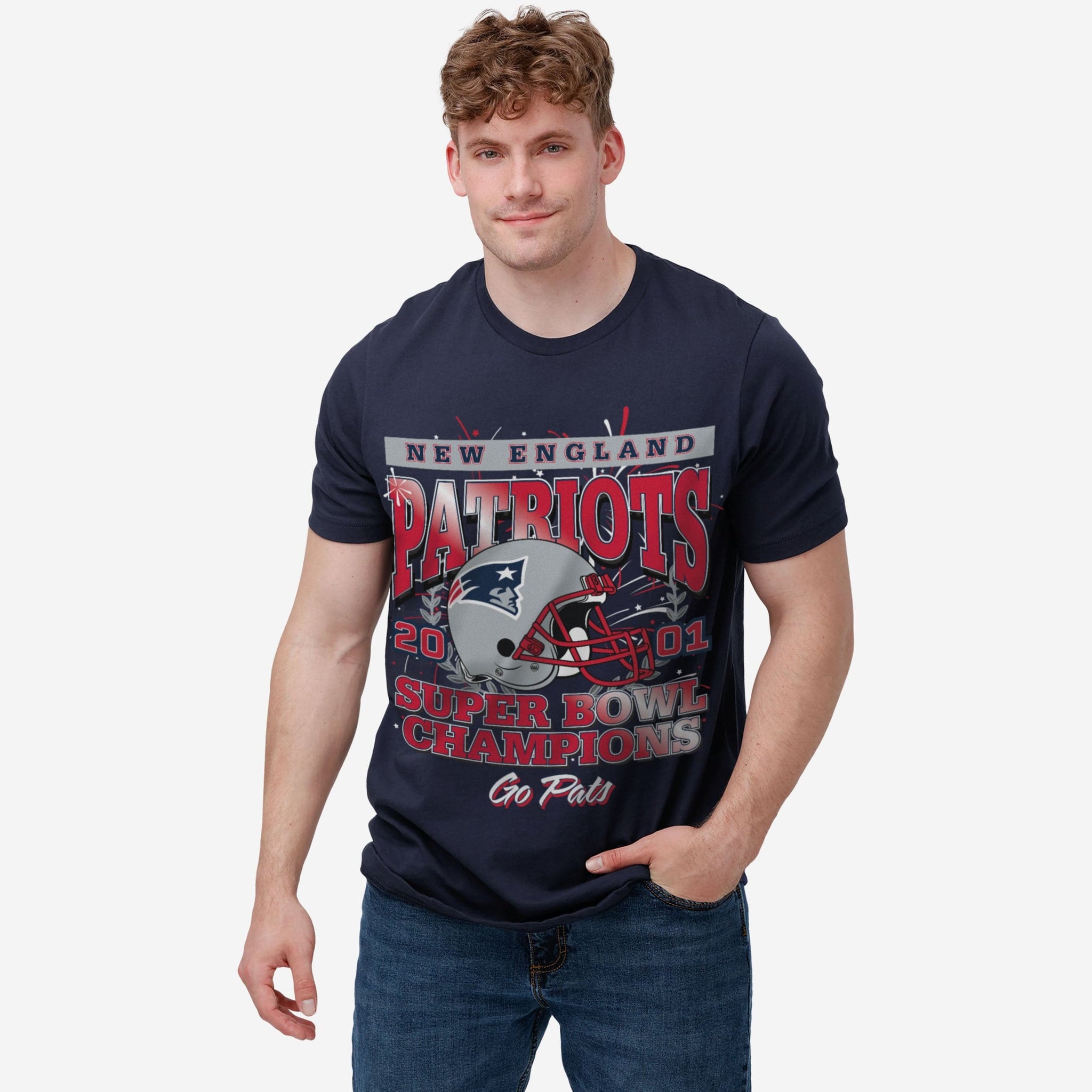 New England Patriots Super Bowl Commemorative T-Shirt FOCO