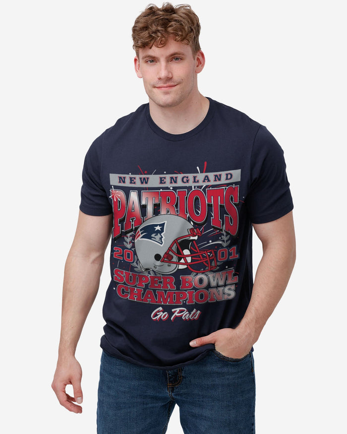 New England Patriots Super Bowl Commemorative T-Shirt FOCO - FOCO.com