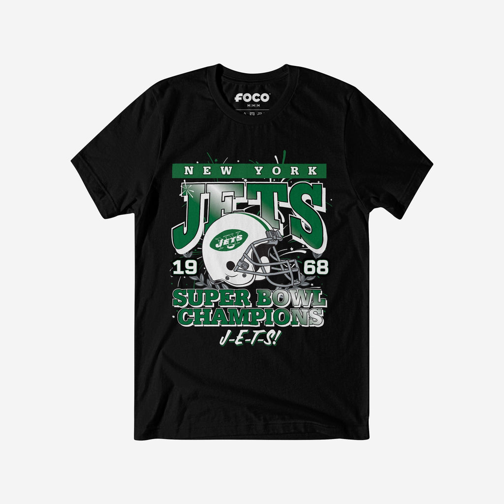 New York Jets Super Bowl Commemorative T-Shirt FOCO S - FOCO.com