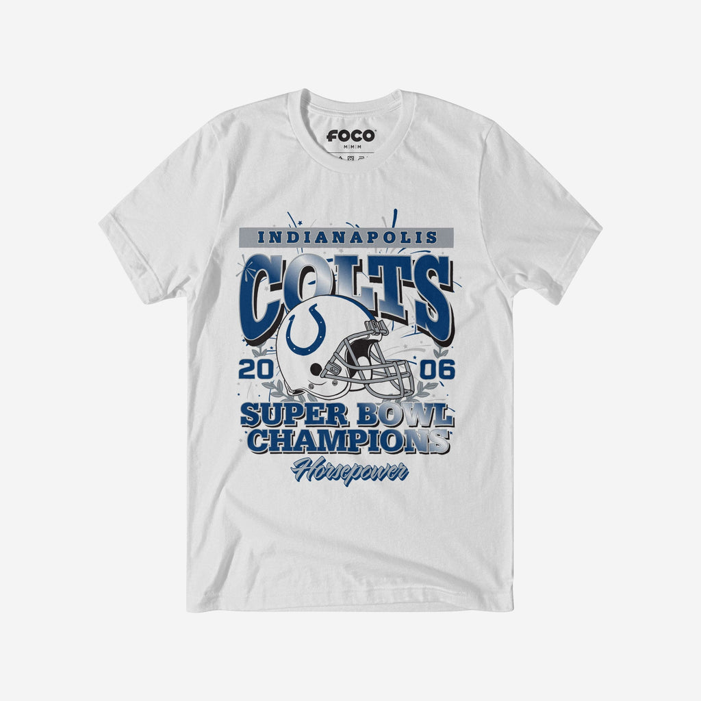 Indianapolis Colts Super Bowl Commemorative T-Shirt FOCO S - FOCO.com