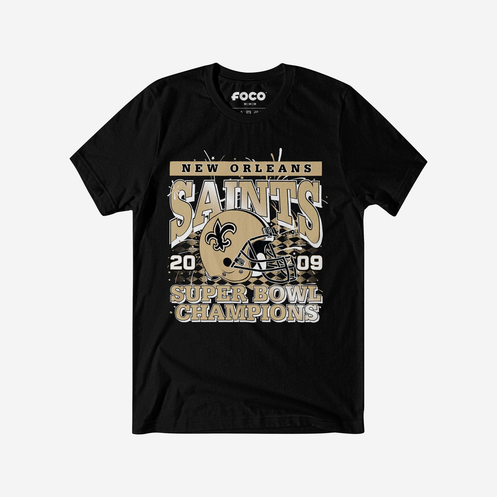 New Orleans Saints Super Bowl Commemorative T-Shirt FOCO S - FOCO.com