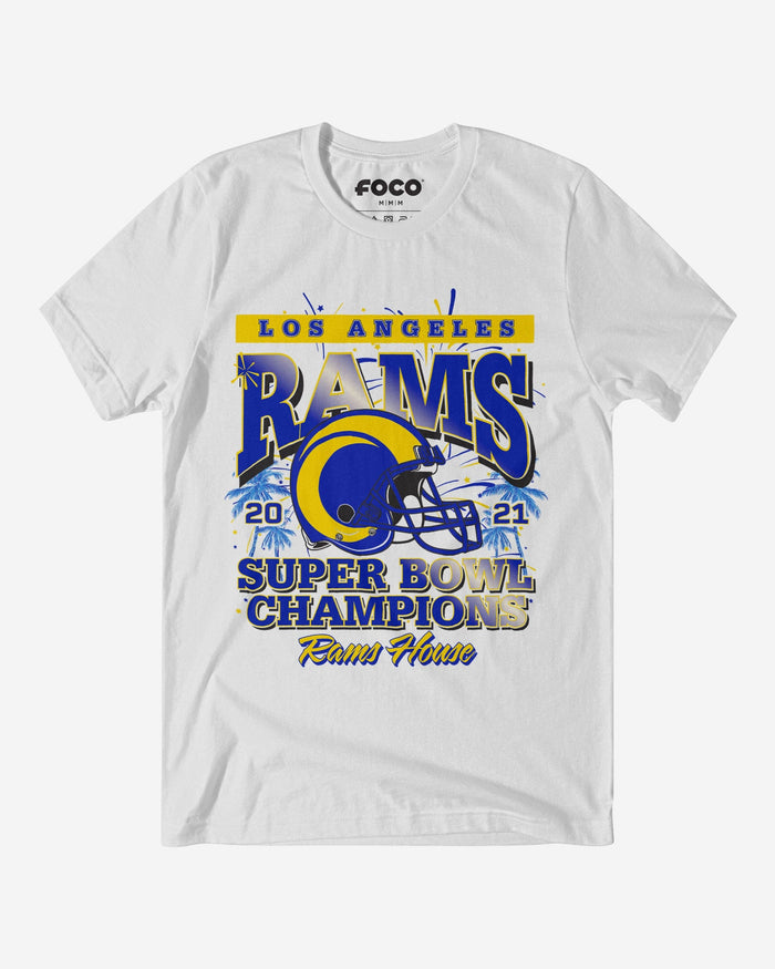 Los Angeles Rams Super Bowl Commemorative T-Shirt FOCO S - FOCO.com