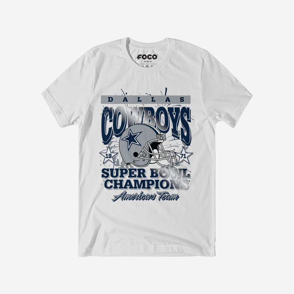 Dallas Cowboys Super Bowl Commemorative T-Shirt FOCO S - FOCO.com