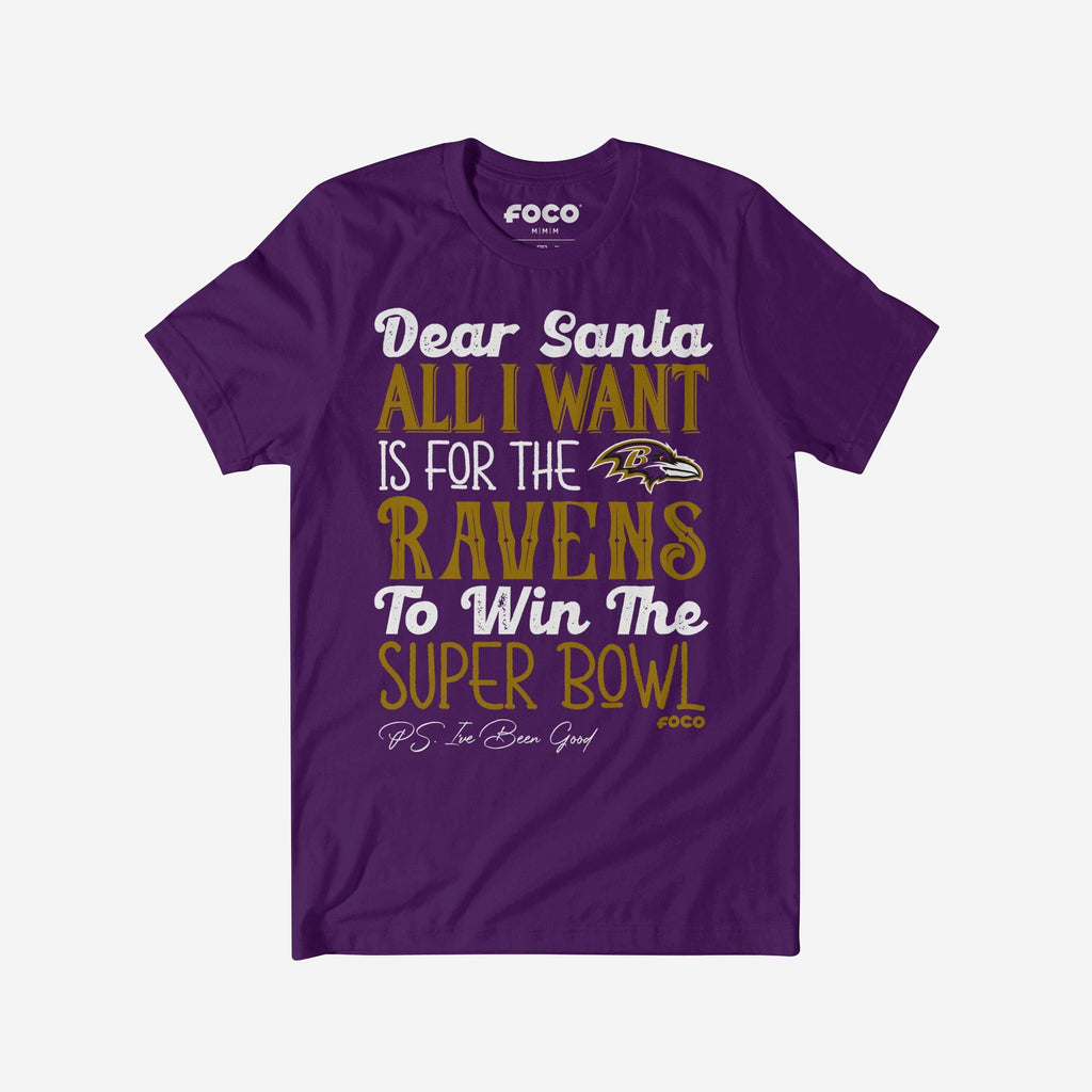 Baltimore Ravens All I Want T-Shirt FOCO S - FOCO.com