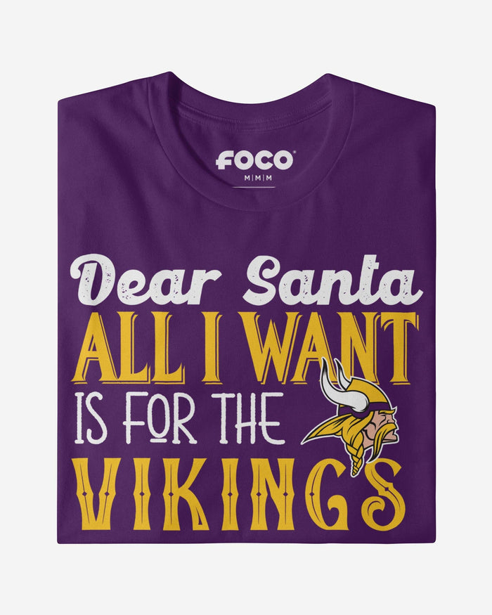 Minnesota Vikings All I Want T-Shirt FOCO - FOCO.com