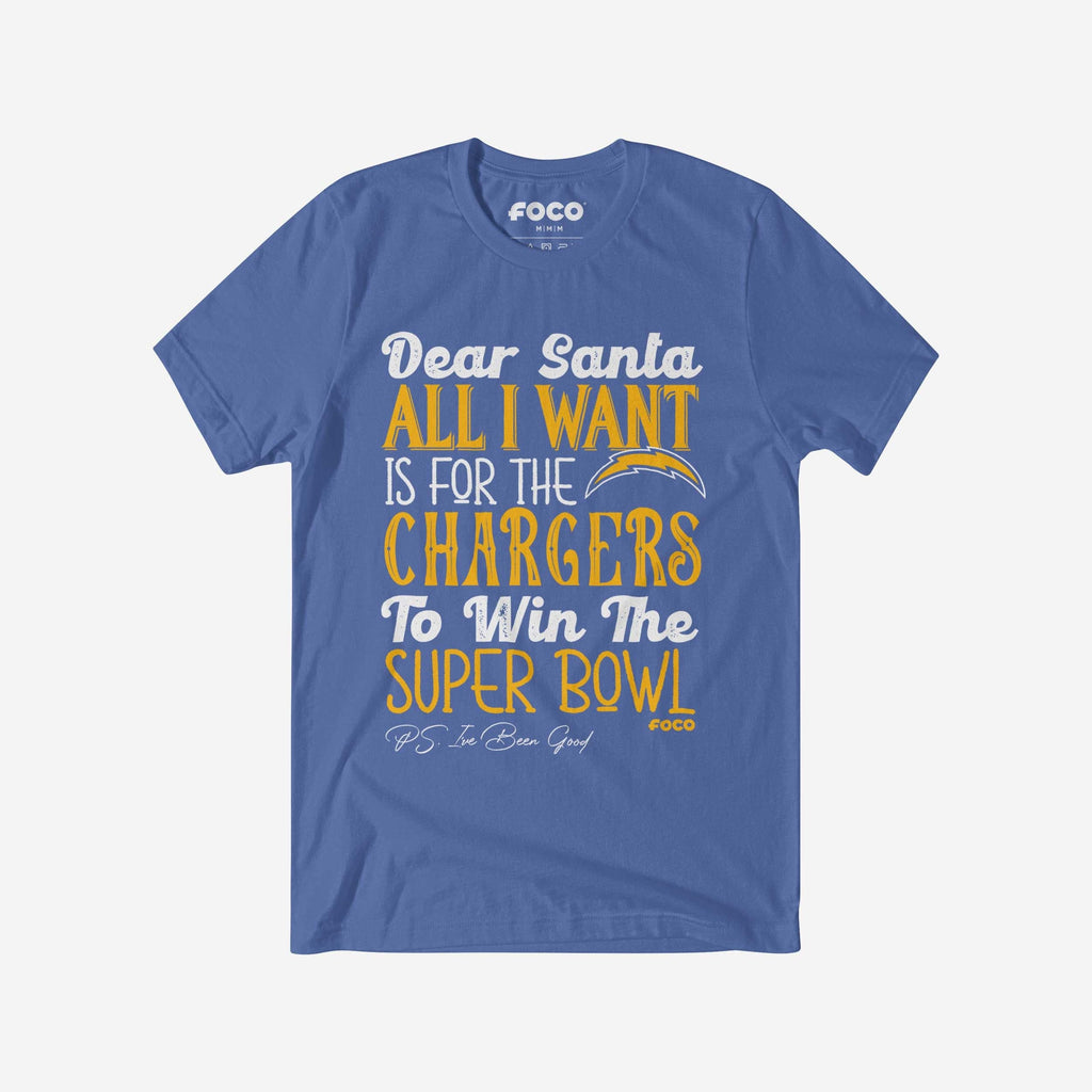 Los Angeles Chargers All I Want T-Shirt FOCO S - FOCO.com