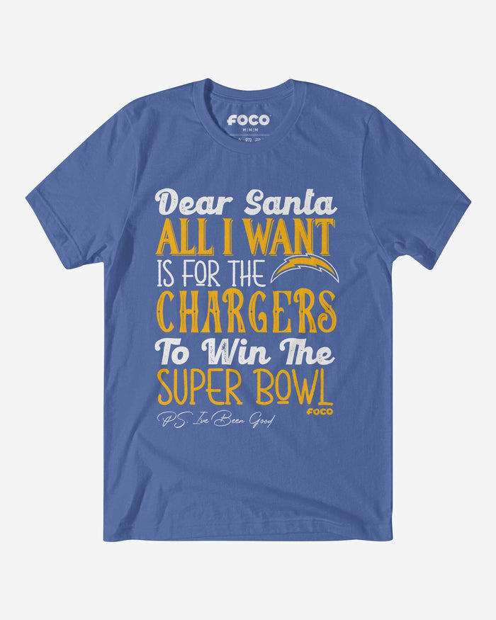 Los Angeles Chargers All I Want T-Shirt FOCO S - FOCO.com