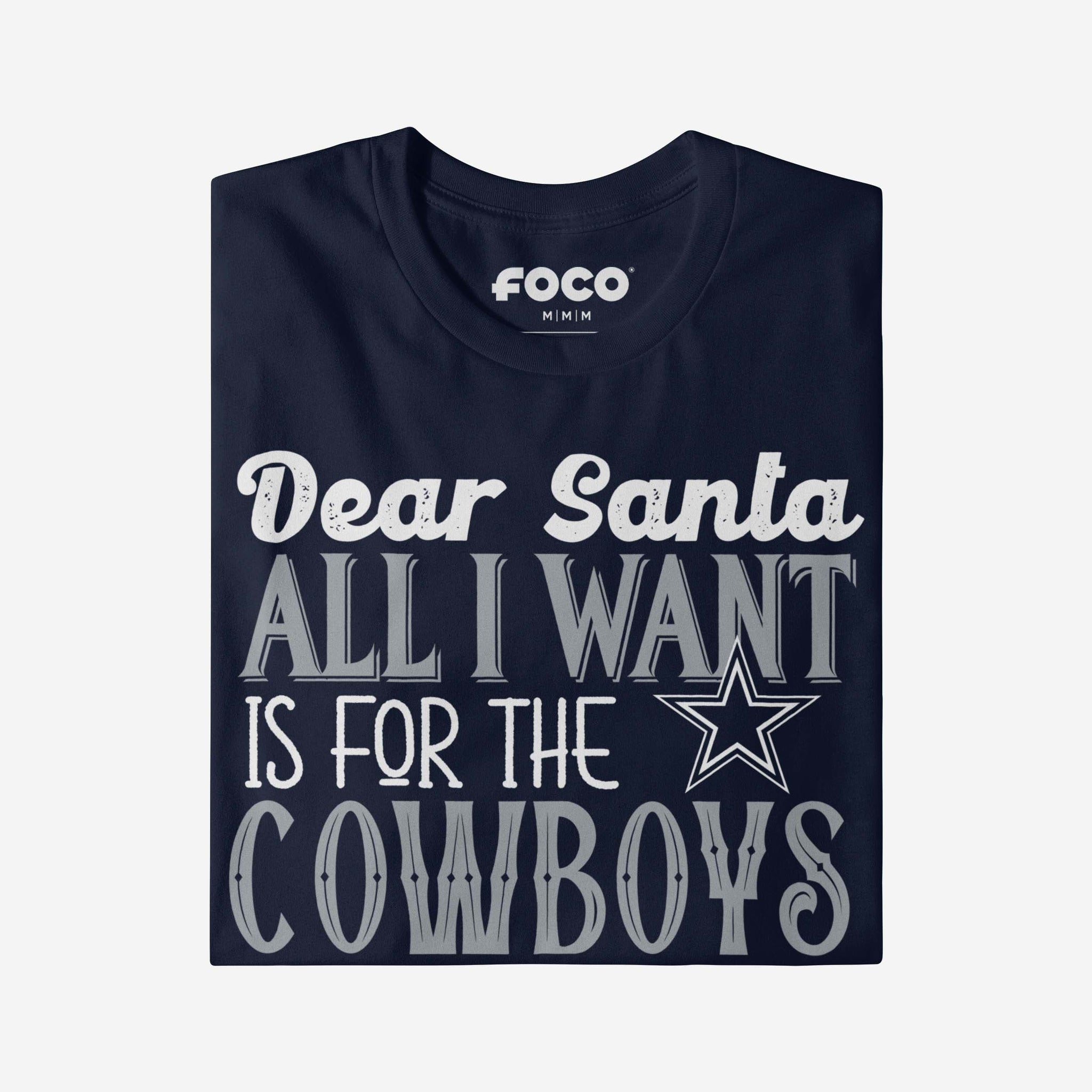 Dallas Cowboys All I Want T-Shirt, Mens Size: L