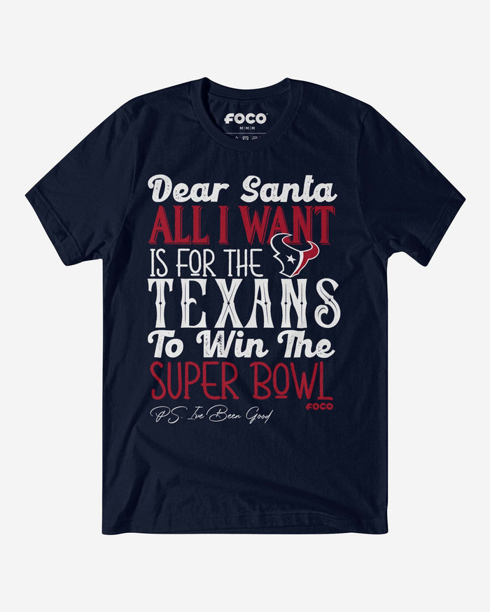 Houston Texans All I Want T-Shirt FOCO S - FOCO.com