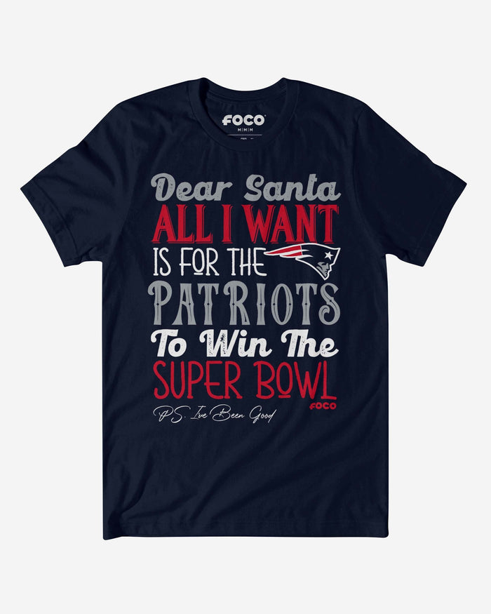 New England Patriots All I Want T-Shirt FOCO S - FOCO.com