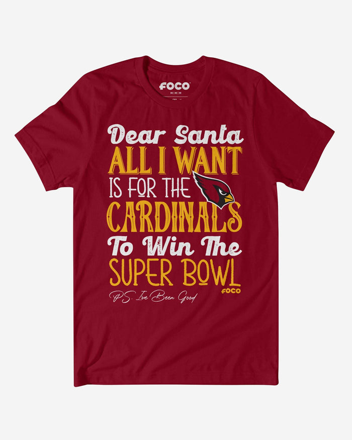 Arizona Cardinals All I Want T-Shirt FOCO S - FOCO.com