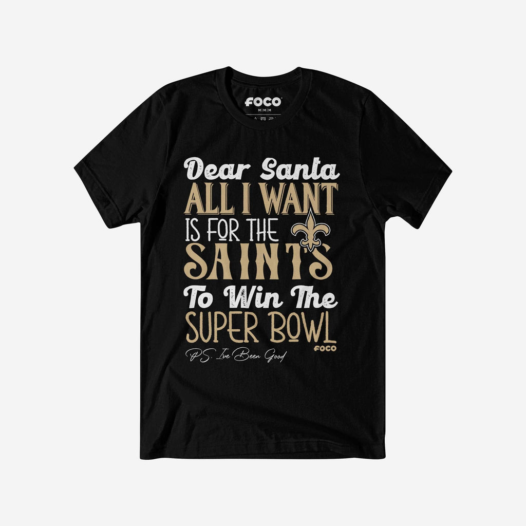 New Orleans Saints All I Want T-Shirt FOCO S - FOCO.com