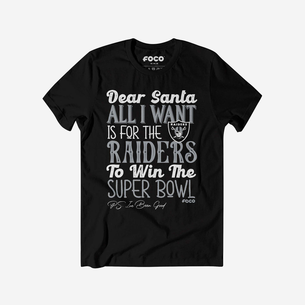 Las Vegas Raiders All I Want T-Shirt FOCO S - FOCO.com