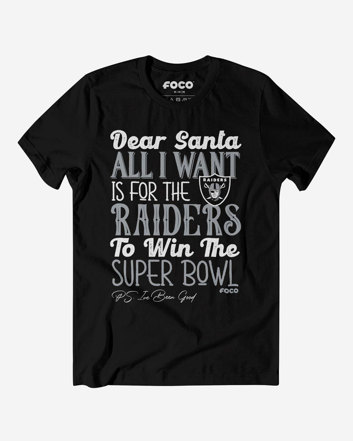 Las Vegas Raiders All I Want T-Shirt FOCO S - FOCO.com