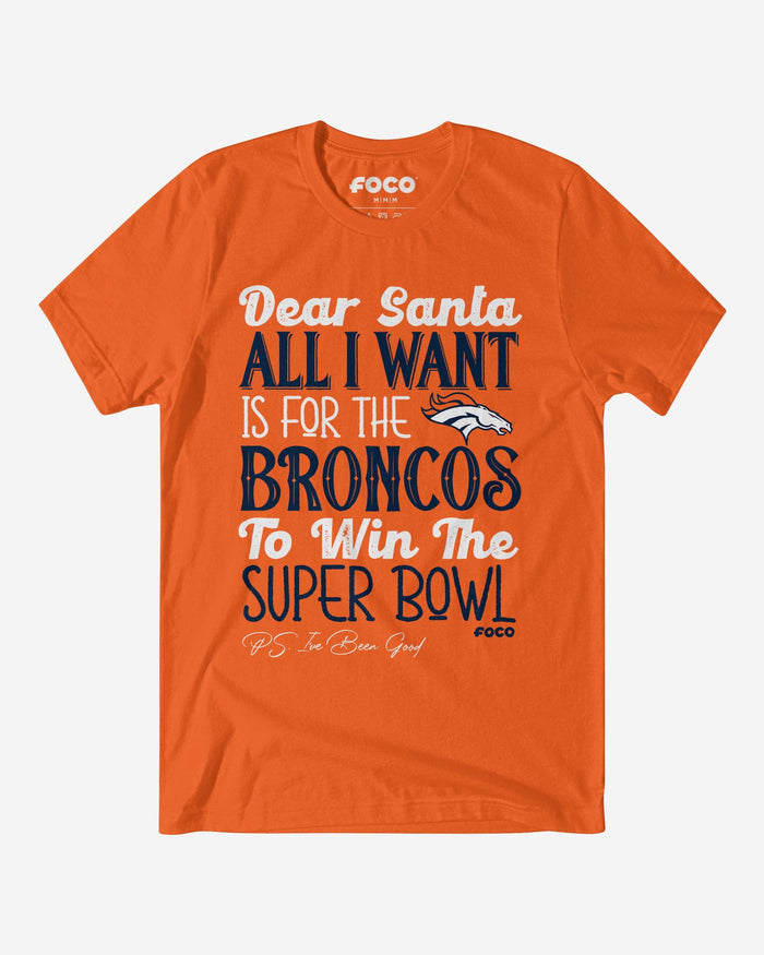 Denver Broncos All I Want T-Shirt FOCO S - FOCO.com