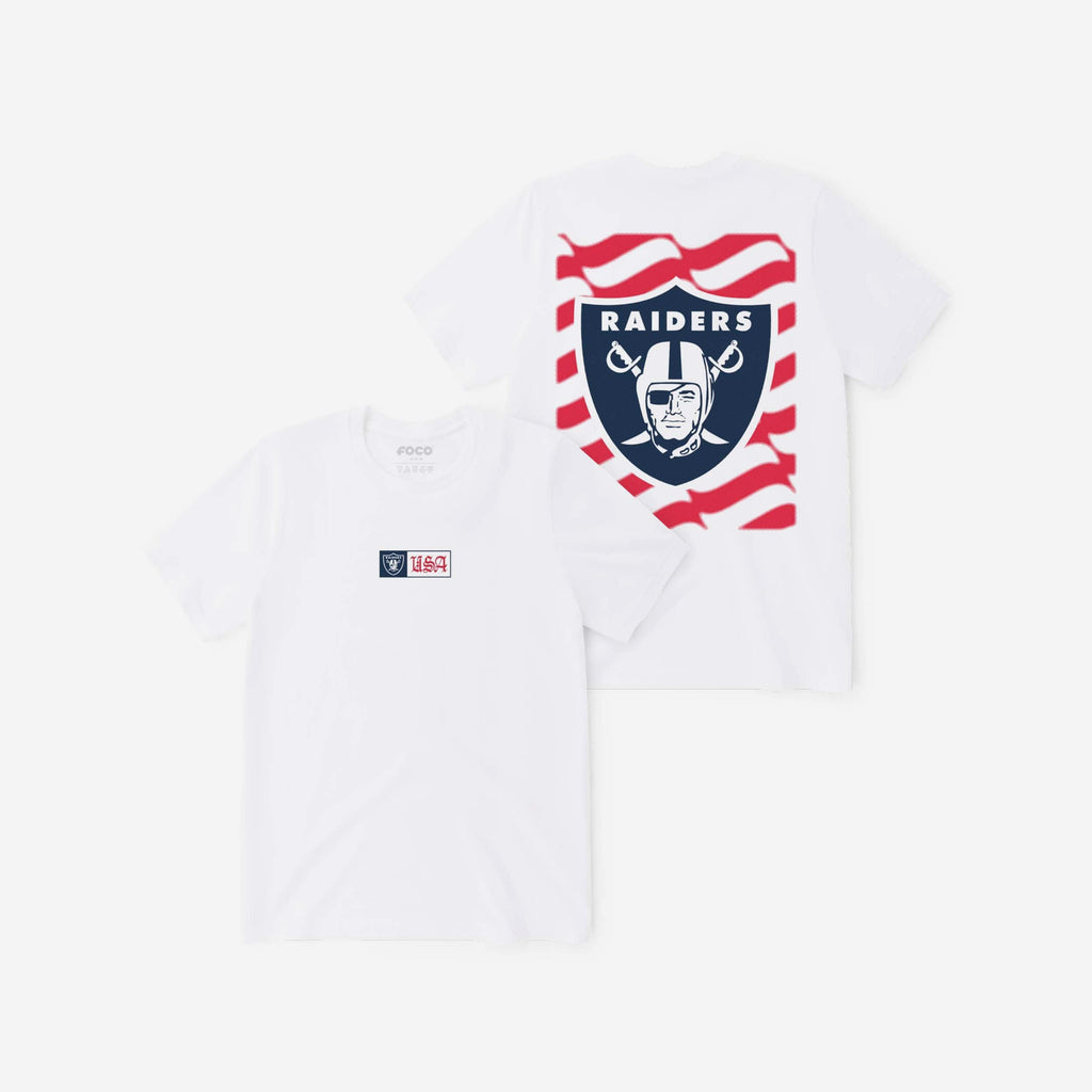 Las Vegas Raiders American Heritage T-Shirt FOCO S - FOCO.com