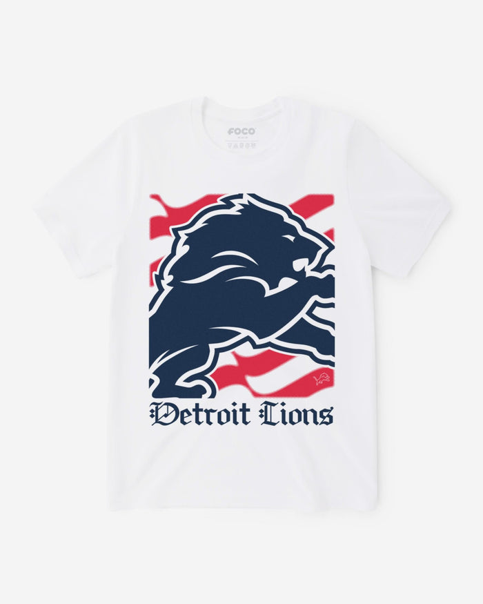 Detroit Lions American Heritage Wordmark T-Shirt FOCO S - FOCO.com