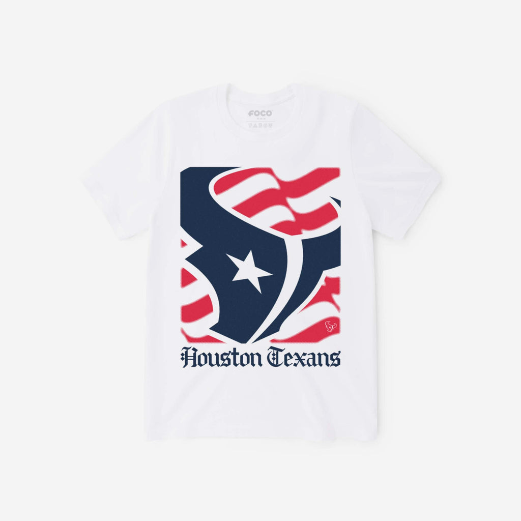 Houston Texans American Heritage Wordmark T-Shirt FOCO S - FOCO.com