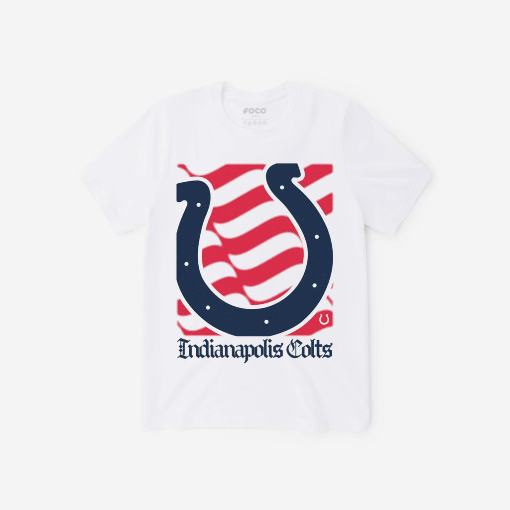 Indianapolis Colts American Heritage Wordmark T-Shirt FOCO S - FOCO.com