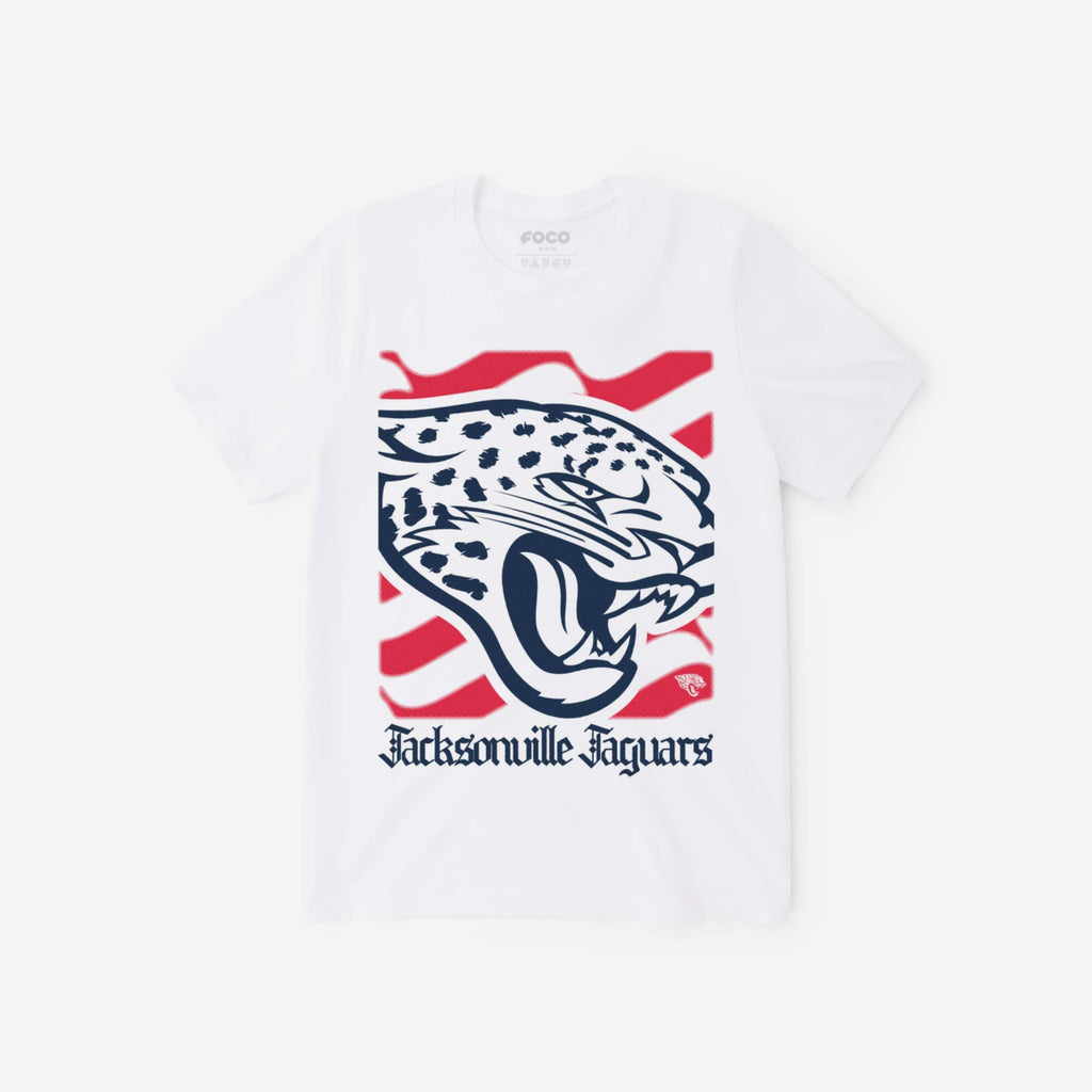 Jacksonville Jaguars American Heritage Wordmark T-Shirt FOCO S - FOCO.com