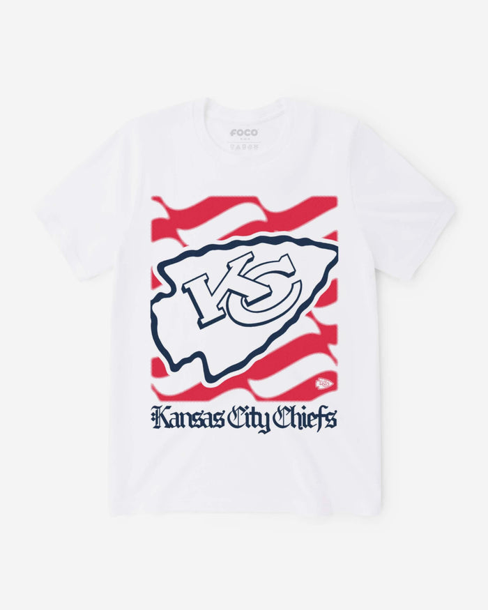 Kansas City Chiefs American Heritage Wordmark T-Shirt FOCO S - FOCO.com