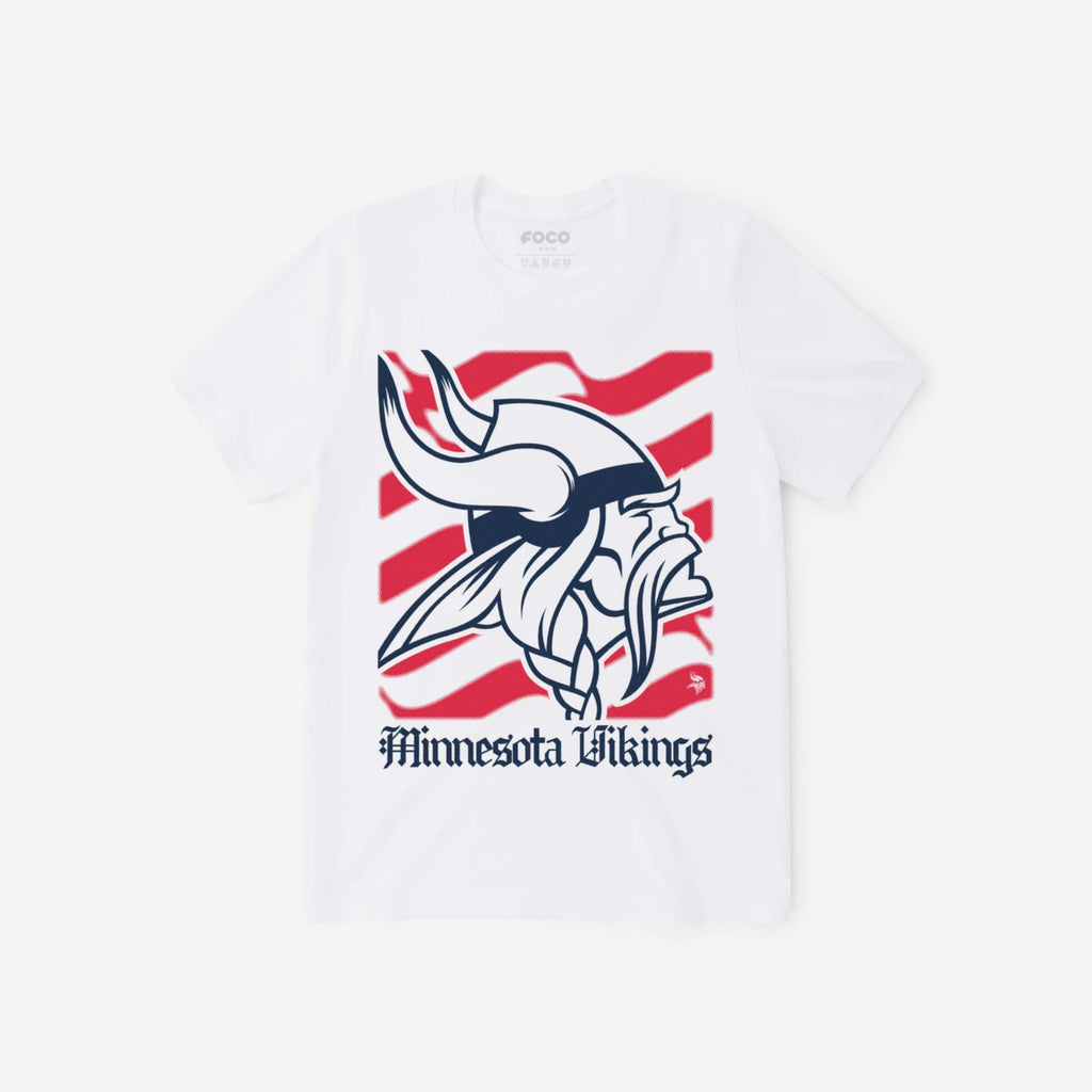 Minnesota Vikings American Heritage Wordmark T-Shirt FOCO S - FOCO.com