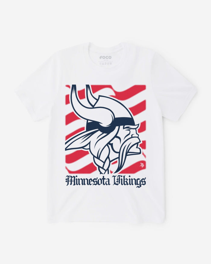 Minnesota Vikings American Heritage Wordmark T-Shirt FOCO S - FOCO.com