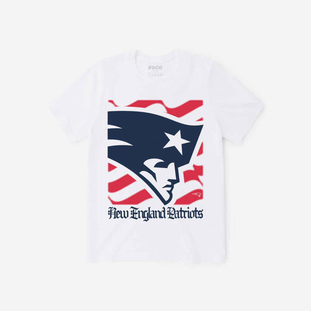 New England Patriots American Heritage Wordmark T-Shirt FOCO S - FOCO.com