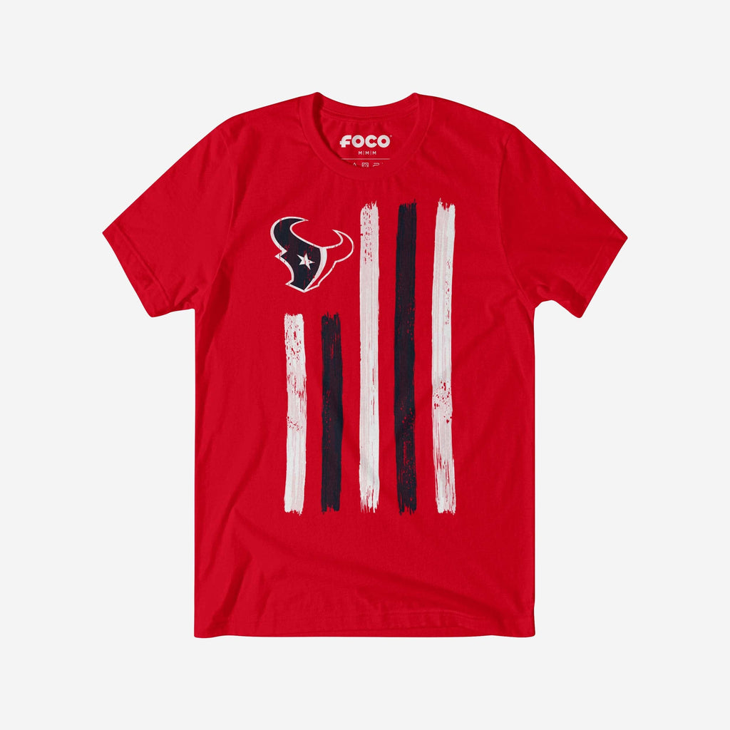 Houston Texans Brushstroke Flag T-Shirt FOCO S - FOCO.com