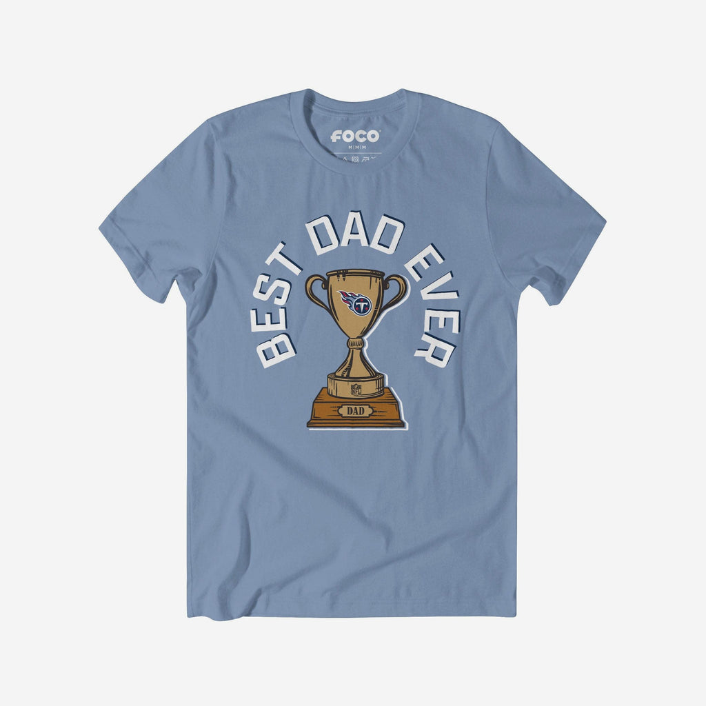 Tennessee Titans Best Dad Ever Trophy T-Shirt FOCO S - FOCO.com