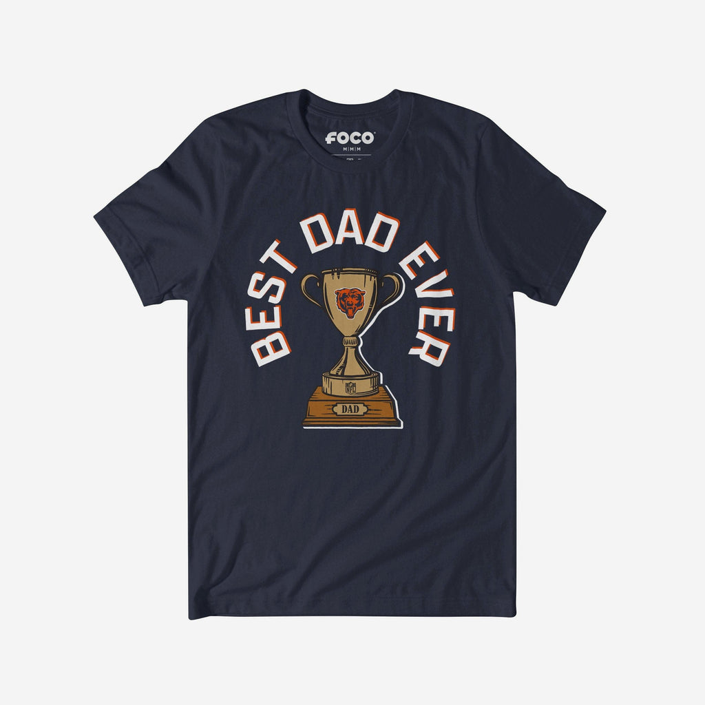 Chicago Bears Best Dad Ever Trophy T-Shirt FOCO S - FOCO.com