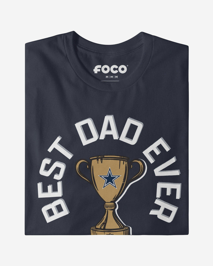 Dallas Cowboys Best Dad Ever Trophy T-Shirt FOCO S - FOCO.com