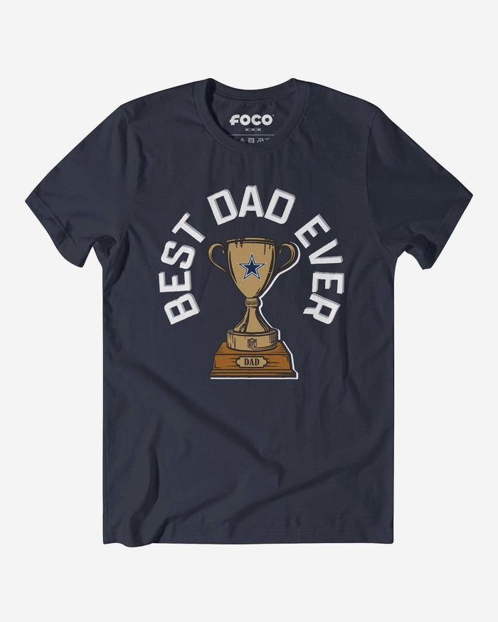 Dallas Cowboys Best Dad Ever Trophy T-Shirt FOCO S - FOCO.com