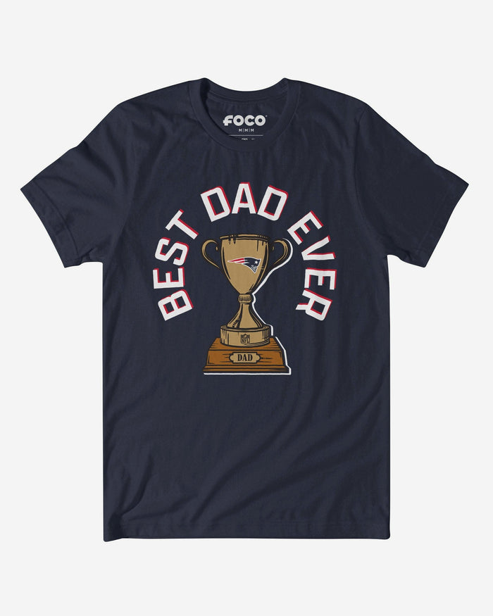 New England Patriots Best Dad Ever Trophy T-Shirt FOCO S - FOCO.com